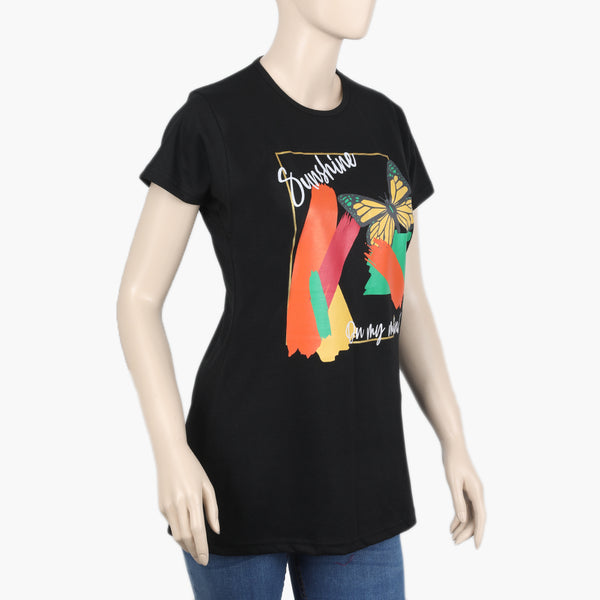 Women's T-Shirt - Black, Women T-Shirts & Tops, Chase Value, Chase Value