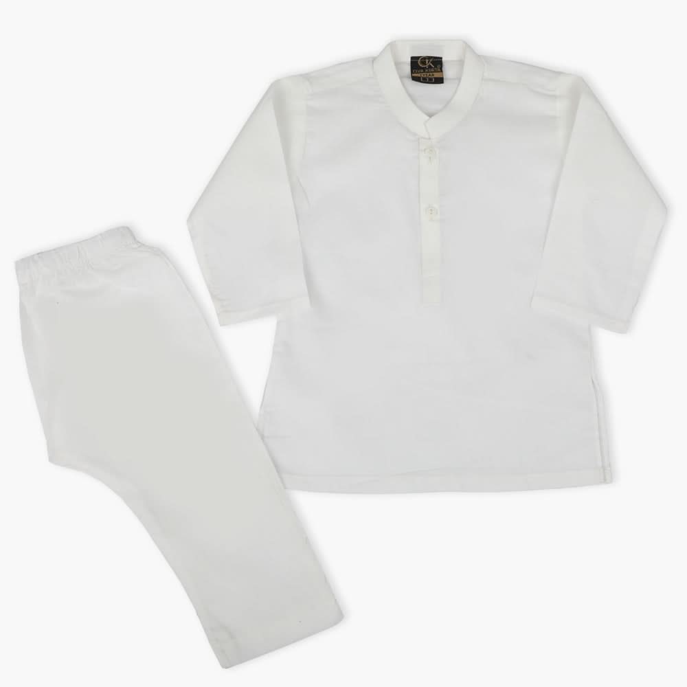 Boys Shalwar Suit With Waistcoats - White, Boys Shalwar Kameez, Chase Value, Chase Value
