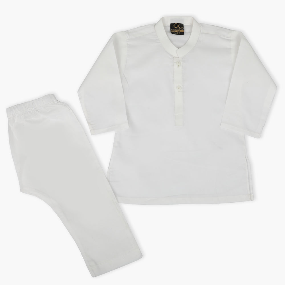 Newborn Boys Shalwar Suit With Waistcoats - White, Newborn Boys Shalwar Suits, Chase Value, Chase Value
