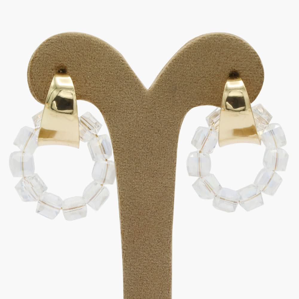 Women's Ear Hoops - White, Women Earrings & Tops, Chase Value, Chase Value