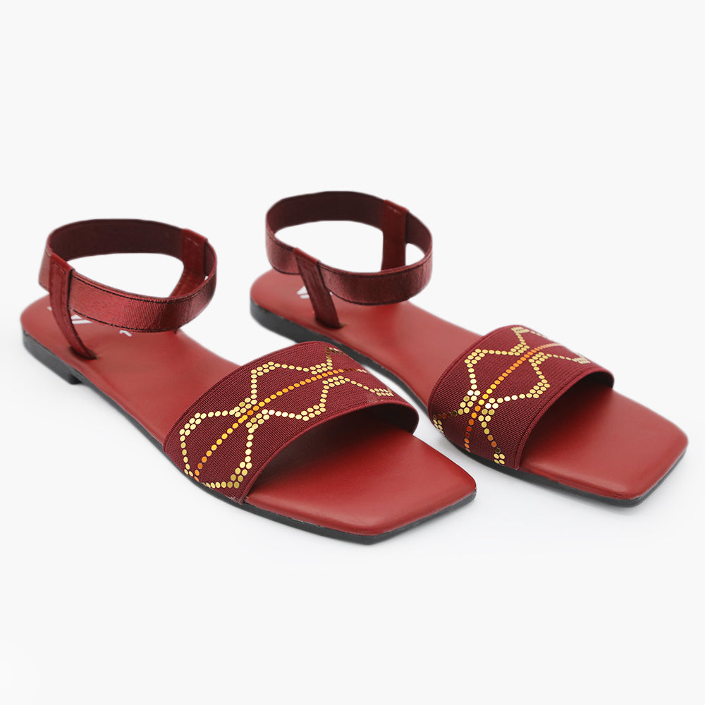 Girls Sandal - Maroon, Girls Sandals, Chase Value, Chase Value