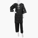 Women's Embroidered 2Pcs Suit - Black, Women Shalwar Suits, Chase Value, Chase Value