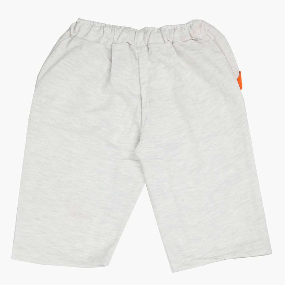 Boys Knitted Bermuda - Ash White, Boys Shorts, Chase Value, Chase Value
