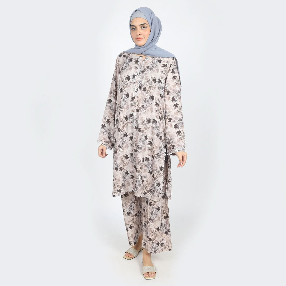 Women's Printed Co-Ord Set - Coffee, Women Co-Ord Set, Chase Value, Chase Value