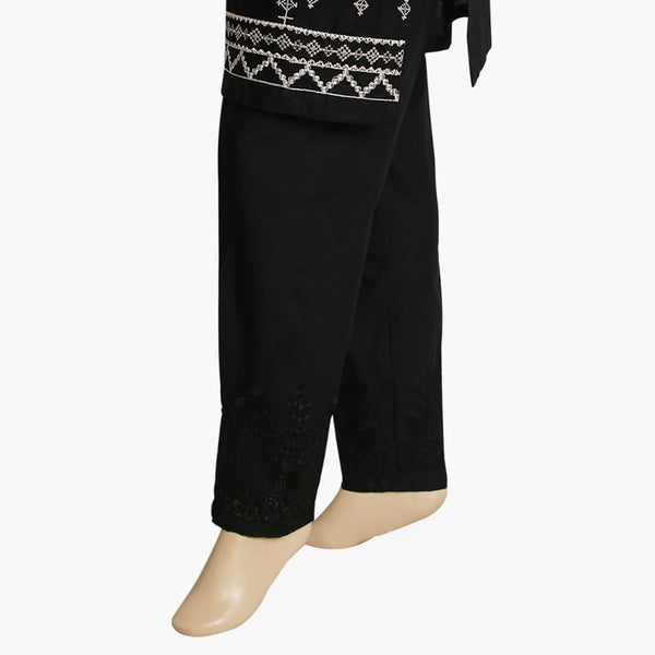 Women's Embroidered Trouser - Black, Women Pants & Tights, Chase Value, Chase Value