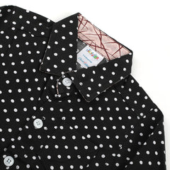 Newborn Boys Full Sleeves Shirt - Black