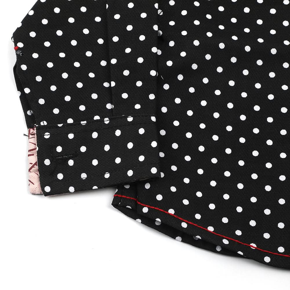 Newborn Boys Full Sleeves Shirt - Black, Newborn Boys Winterwear, Chase Value, Chase Value