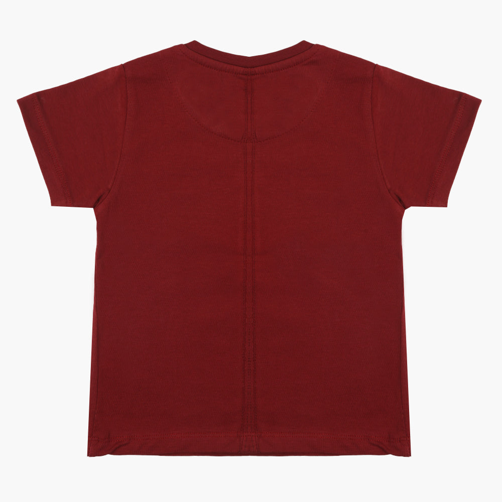 Eminent Boys Half Sleeves T-Shirt - Maroon, Boys T-Shirts, Eminent, Chase Value