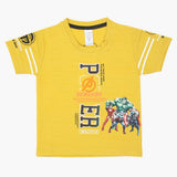 Boys Half Sleeves T-Shirt - Yellow, Boys T-Shirts, Chase Value, Chase Value