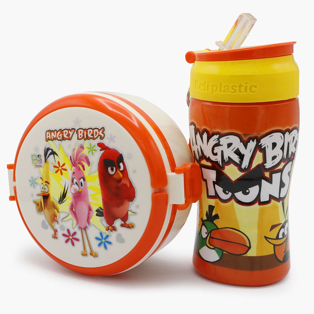 Water Bottle with Lunch Box - Orange, Tiffin Boxes & Bottles, Chase Value, Chase Value