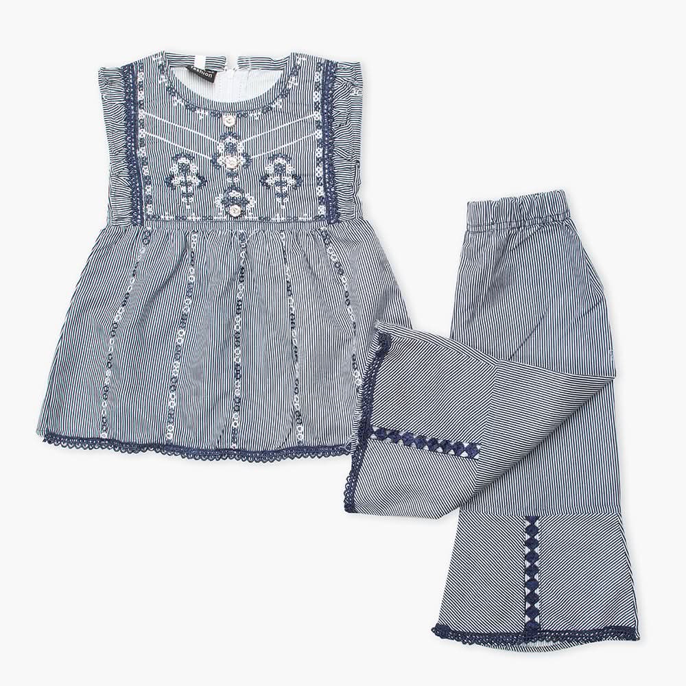 Newborn  Girls Full Sleeves Suit - Blue, Newborn Girls Winterwear, Chase Value, Chase Value