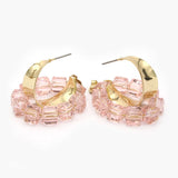 Women's Ear Hoops - Pink, Women Earrings & Tops, Chase Value, Chase Value
