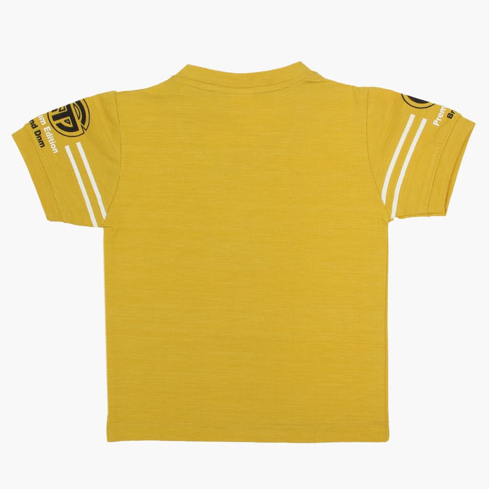 Boys Half Sleeves T-Shirt - Yellow, Boys T-Shirts, Chase Value, Chase Value