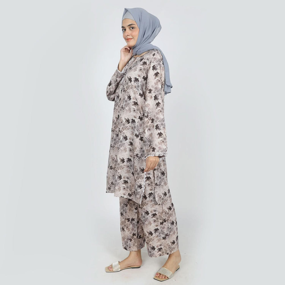 Women's Printed Co-Ord Set - Coffee, Women Co-Ord Set, Chase Value, Chase Value