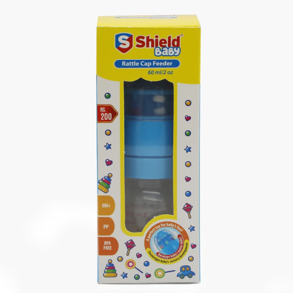 Shield Feeder Rattle Cap 60ml - Blue, Feeding Supplies, Shield, Chase Value