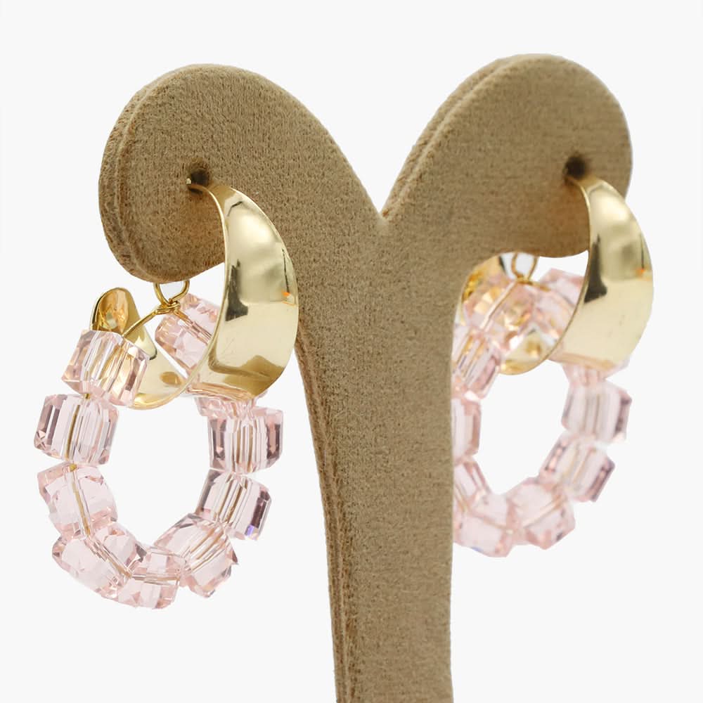 Women's Ear Hoops - Pink, Women Earrings & Tops, Chase Value, Chase Value