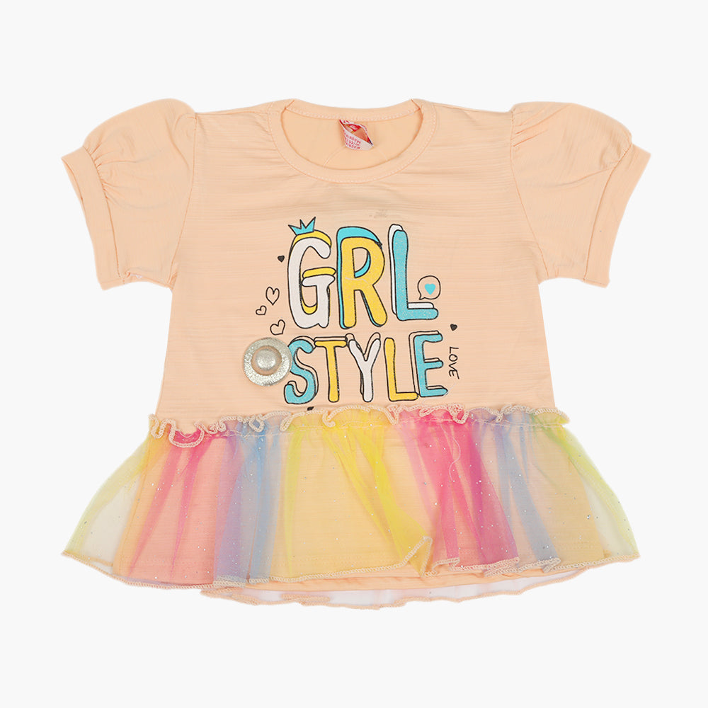 Girls Top - Peach, Girls Tops, Chase Value, Chase Value