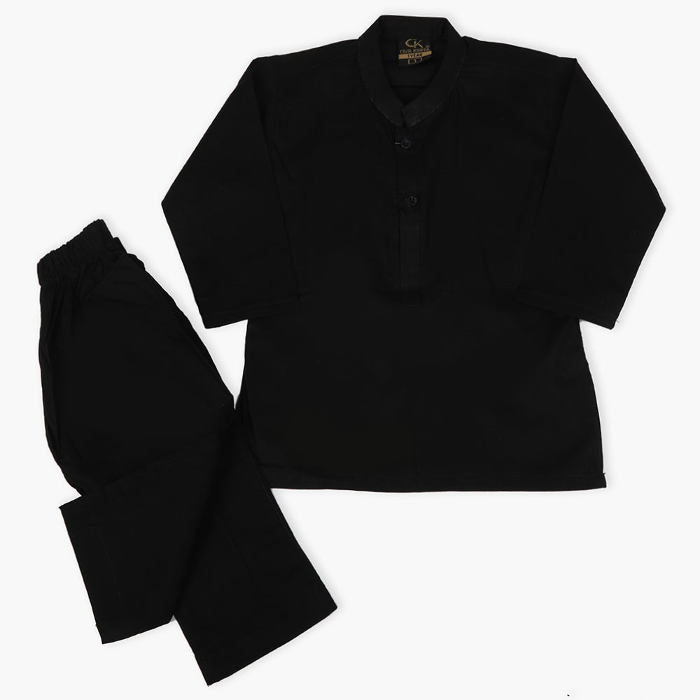 Boys Shalwar Suit With Waistcoats - Black, Boys Shalwar Kameez, Chase Value, Chase Value