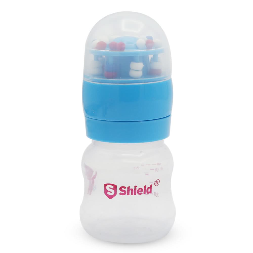 Shield Feeder Rattle Cap 60ml - Blue, Feeding Supplies, Shield, Chase Value