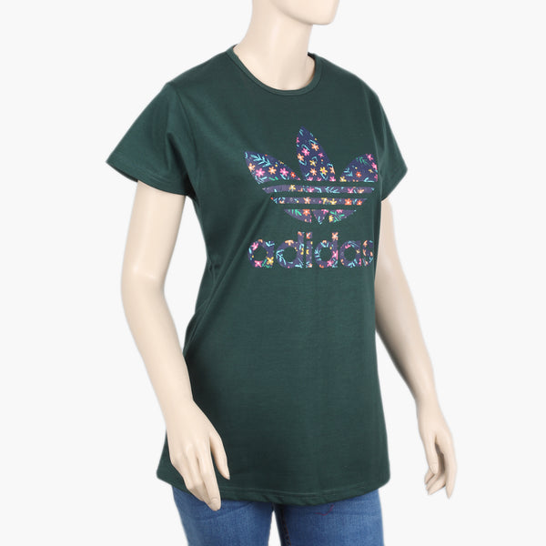 Women's T-Shirt - Green, Women T-Shirts & Tops, Chase Value, Chase Value