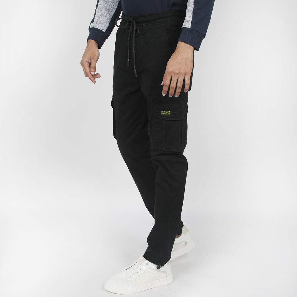 Men's Revolt Cargo Trouser - Black, Men's Lowers & Sweatpants, Chase Value, Chase Value