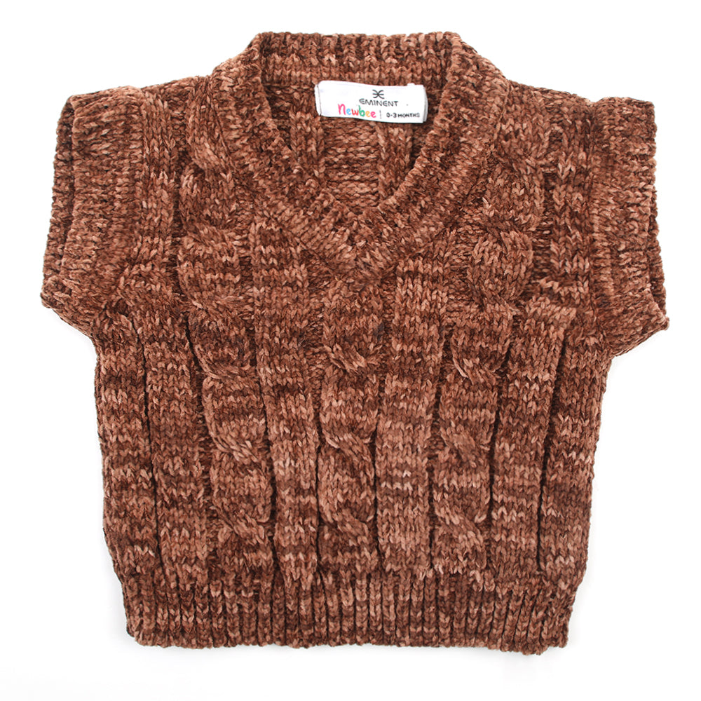 Newborn Girls Sweater -  Brown, Newborn Girls Winterwear, Chase Value, Chase Value