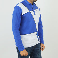 Men's Full Sleeves Polo T-Shirt - Royal Blue, Men's T-Shirts & Polos, Chase Value, Chase Value