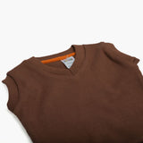 Newborn Boys Sleevesless Sweater - Brown, Newborn Boys Winterwear, Chase Value, Chase Value