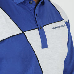 Men's Full Sleeves Polo T-Shirt - Royal Blue, Men's T-Shirts & Polos, Chase Value, Chase Value