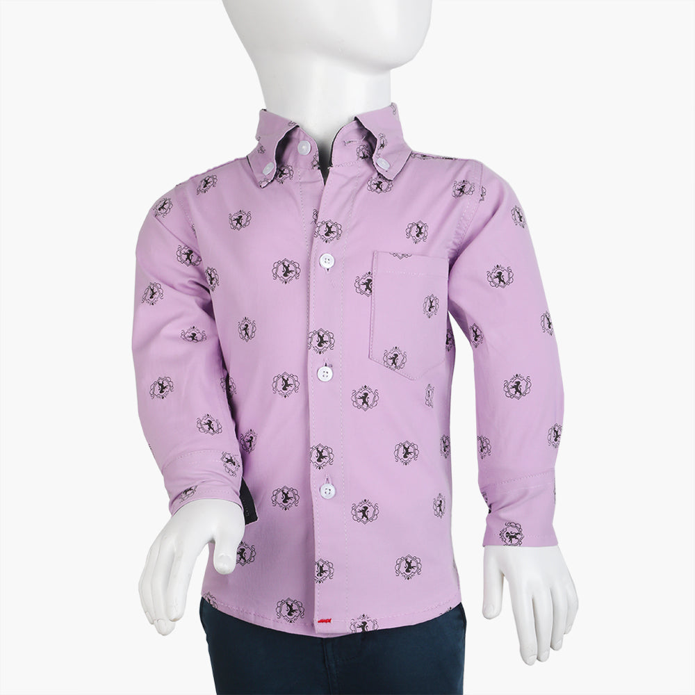 Boys Full Sleeves Shirt - Light Purple, Boys Shirts, Chase Value, Chase Value