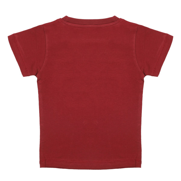 Eminent Boys Half Sleeves T-Shirt - Maroon, Boys T-Shirts, Eminent, Chase Value