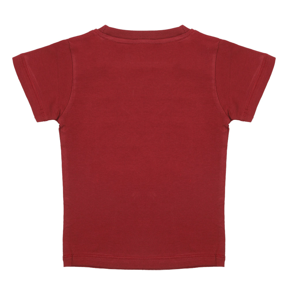 Eminent Boys Half Sleeves T-Shirt - Maroon, Boys T-Shirts, Eminent, Chase Value