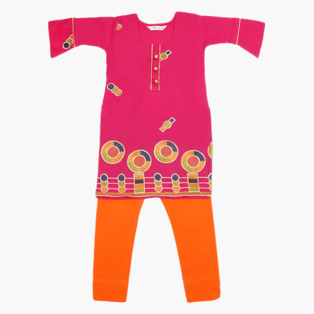 Girls Shalwar Suit - Pink, Girls Shalwar Kameez, Chase Value, Chase Value