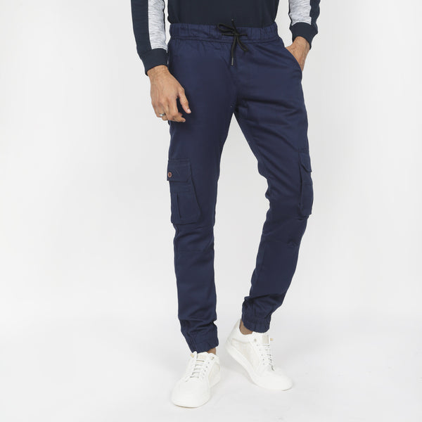 Men's Cotton Cargo Pant - Navy Blue