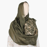 Women's Chiffon Dupatta - Green, Women Dupatta, Chase Value, Chase Value