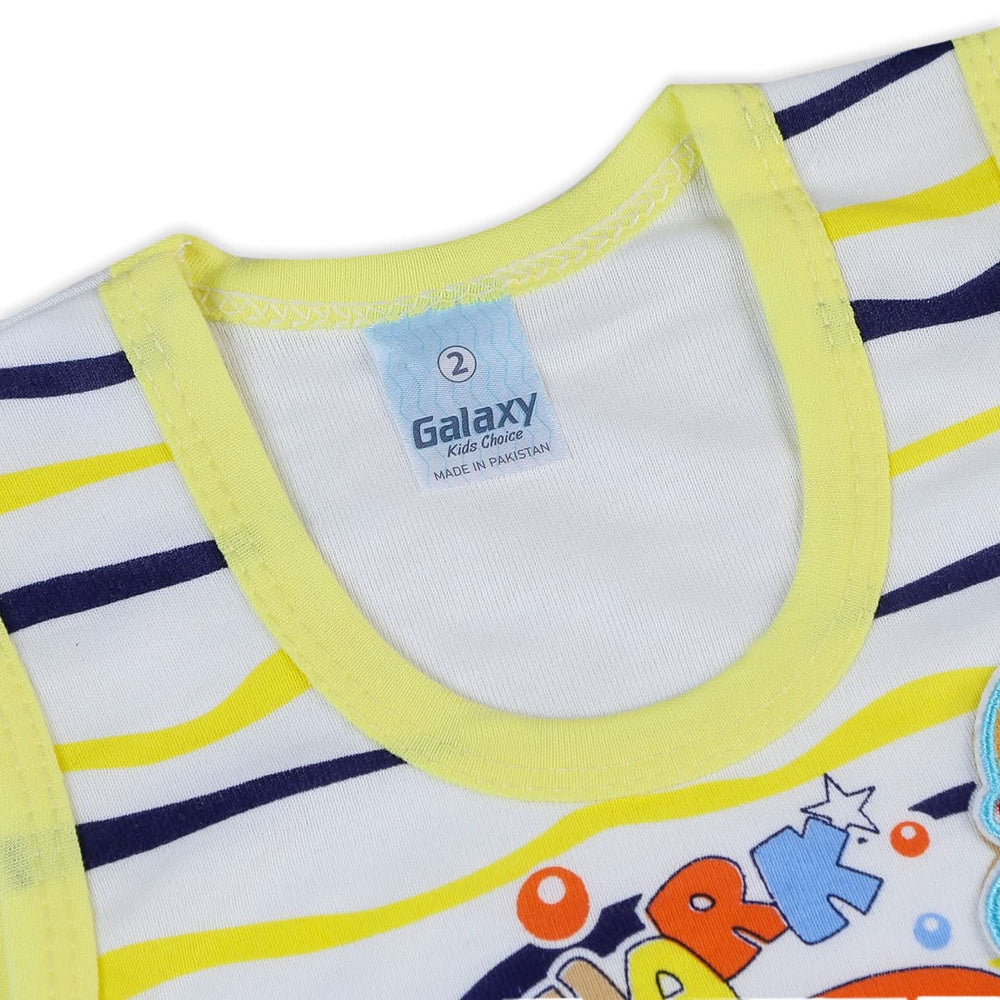 Newborn Boys Sando Suit - Yellow, Newborn Boys Sets & Suits, Chase Value, Chase Value