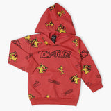 Boys Full Sleeves Hoodie T-Shirt - Dark Pink, Boys T-Shirts, Chase Value, Chase Value