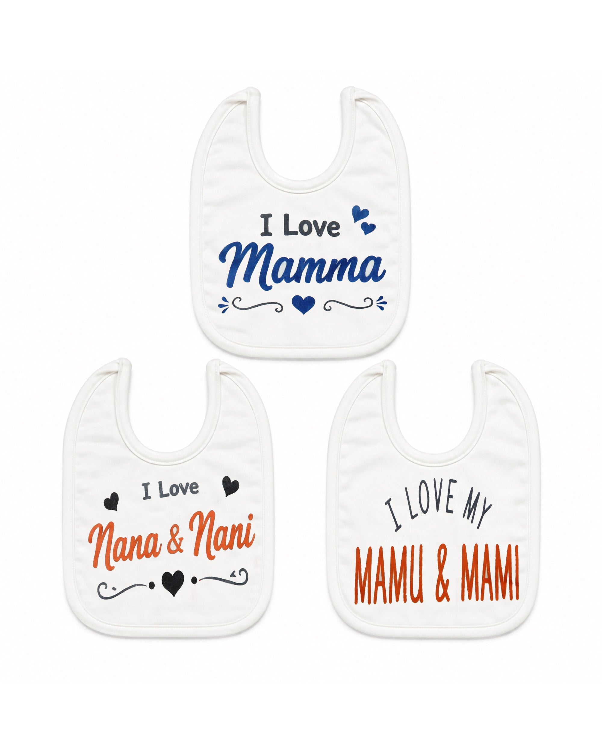 Valuables Newborn Baby Bibs - Large