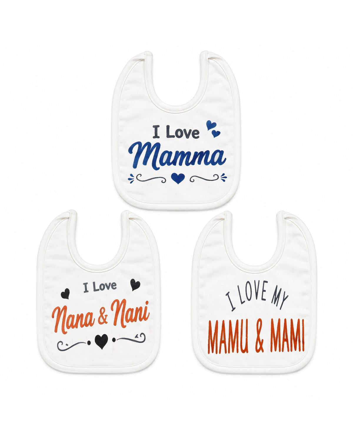 Valuables Newborn Baby Bibs - Large
