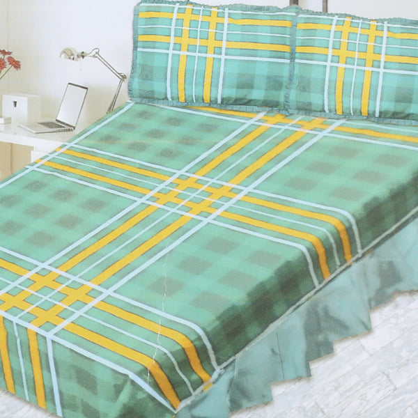Cotton Frill Double Bedsheet - A2, Double Size Bed Sheet, Chase Value, Chase Value