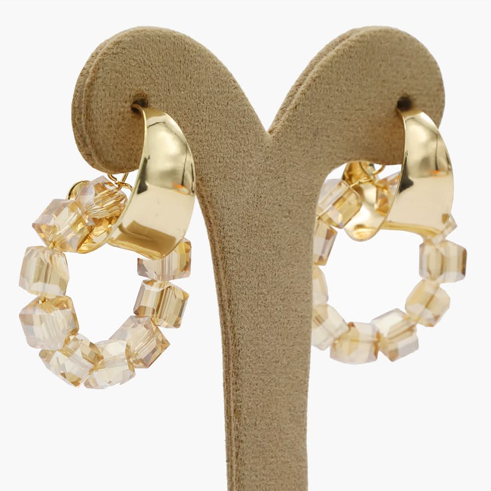 Women's Ear Hoops - Golden, Women Earrings & Tops, Chase Value, Chase Value