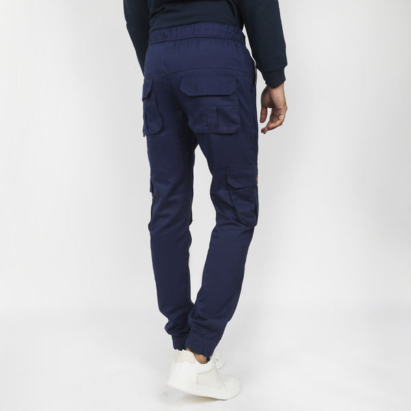 Men's Cotton Cargo Pant - Navy Blue