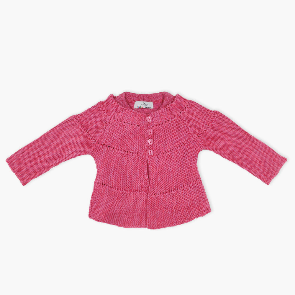 Newborn Girls Sweater - Pink, Newborn Girls Winterwear, Chase Value, Chase Value