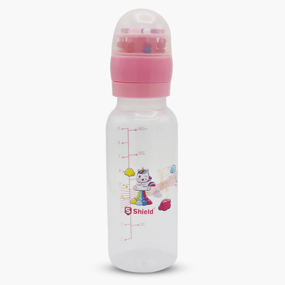 Shield Rattle Feeder 250ml - Pink, Feeding Supplies, Shield, Chase Value