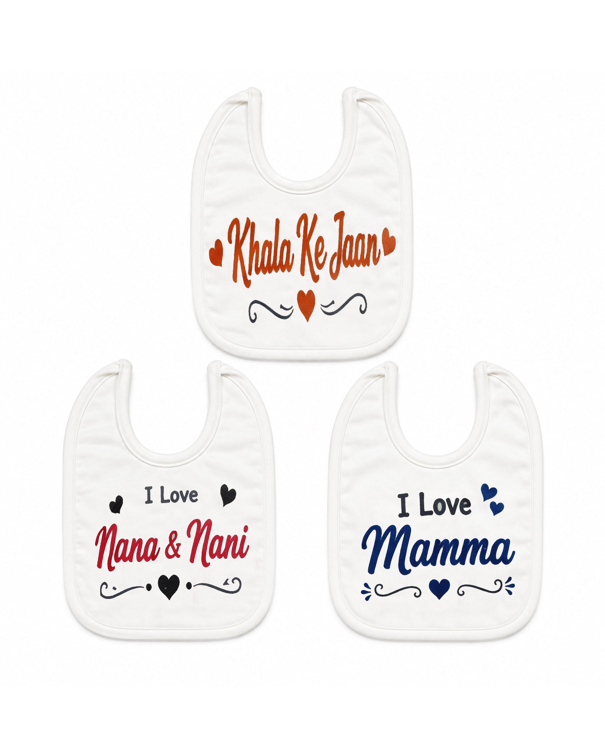 Valuables Newborn Baby Bibs - Large