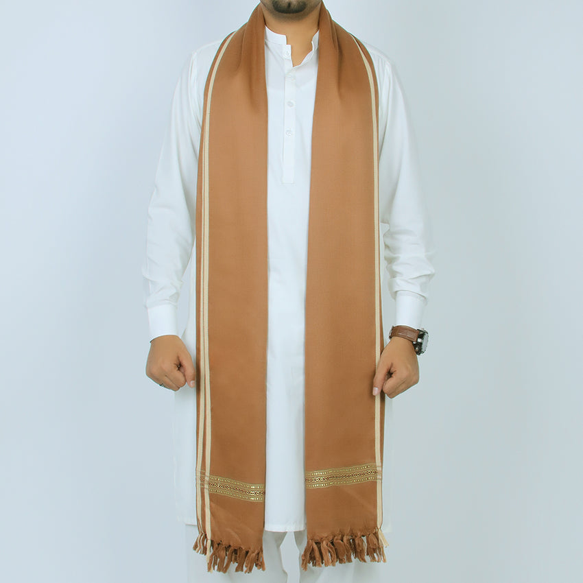 Men’s Winter Shawl - Brown, Men's Shawls & Mufflers, Chase Value, Chase Value