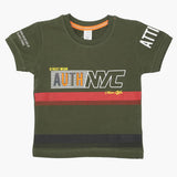 Boys Half Sleeves T-Shirt - Dark Green, Boys T-Shirts, Chase Value, Chase Value