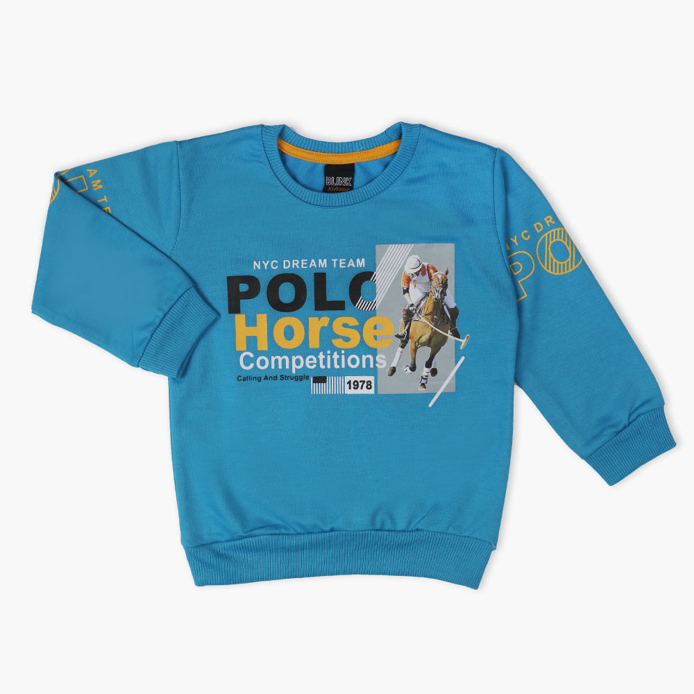 Boys Full Sleeves T-Shirt - Blue, Boys T-Shirts, Chase Value, Chase Value