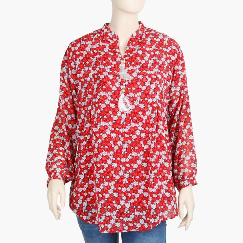 Women's Western Top - Red, Women T-Shirts & Tops, Chase Value, Chase Value