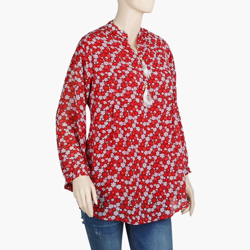 Women's Western Top - Red, Women T-Shirts & Tops, Chase Value, Chase Value